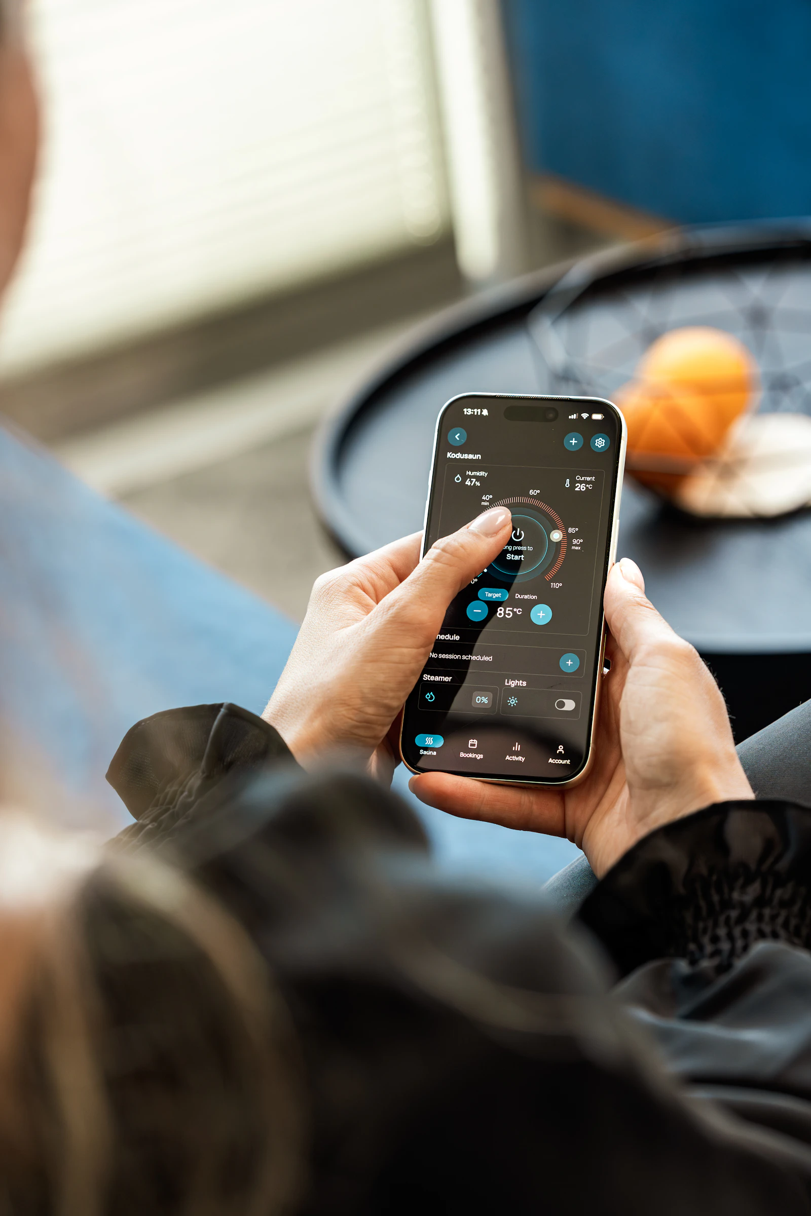 App op een smartphone waarmee je de thuisbatterij en het energieverbruik stuurt
